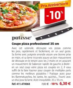 Mathon Patisse coupe pizza professionnel 35 cm offre
