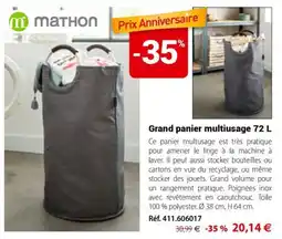 Mathon Mathon grand panier multiusage offre