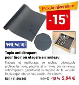 Mathon Wenko tapis antidérapant pour tiroir ou etagere en rouleau offre