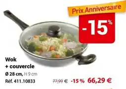 Mathon Wok + couvercle offre