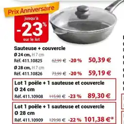 Mathon Sauteuse + couvercle offre