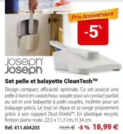 Mathon Joseph Joseph Set pelle et balayette CleanTech™ offre