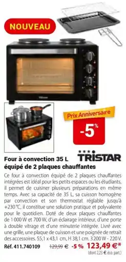 Mathon TRISTAR Four à convection 35 L offre