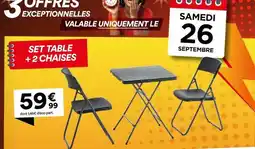 BUT Set table + 2 chaises offre