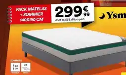 BUT Pack matelas + sommier offre