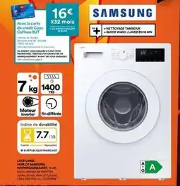 BUT Samsung - lave-linge hublot offre