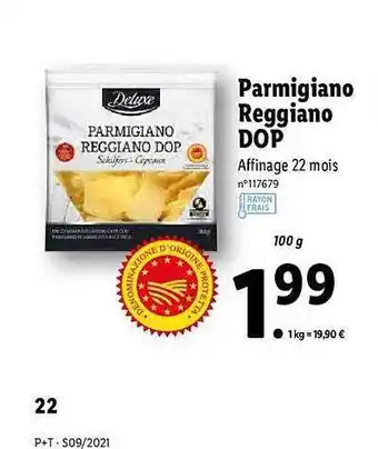 Lidl Parmigiano Reggiano Dop Deluxe offre
