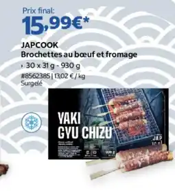 Costco JAPCOOK Brochettes au bœuf et fromage offre