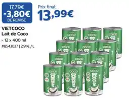 Costco VIETCOCO Lait de Coco offre