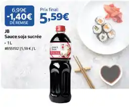 Costco JB Sauce soja sucrée offre