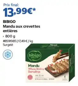 Costco BIBIGO Mandu aux crevettes entières offre