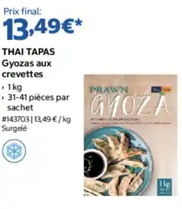 Costco Thai Tapas Gyozas aux crevettes offre