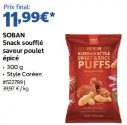 Costco SOBAN Snack soufflé offre