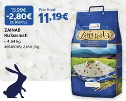 Costco Zainab Riz basmati offre