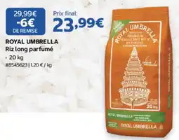Costco ROYAL UMBRELLA Riz long parfumé offre