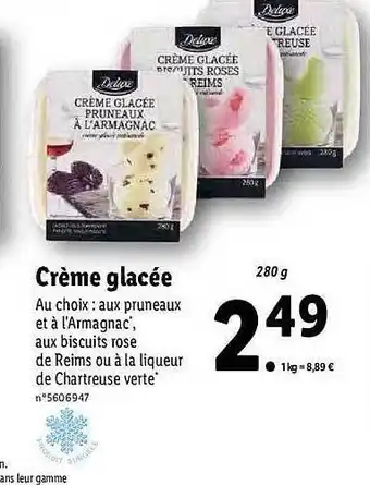 Lidl Crème Glacée Deluxe offre