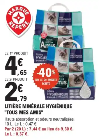 Tous Mes Amis Litière Minérale Hygiénique
