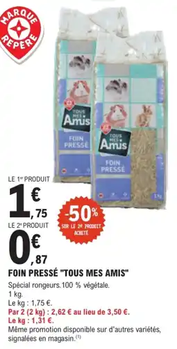 E.Leclerc Jardi Tous Mes Amis Foin Pressé offre