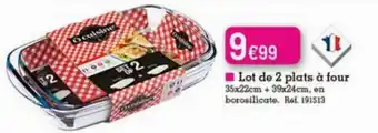 Kandy Lot de 2 plats à four offre