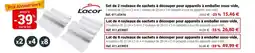 Mathon Lacor Set de 2 rouleaux de sachets à découper pour appareils à emballer sous-vide offre