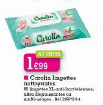 Carolin lingettes nettoyantes
