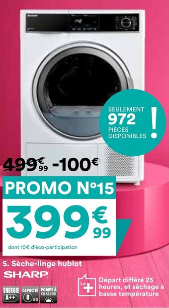 BUT Sèche-linge hublot offre
