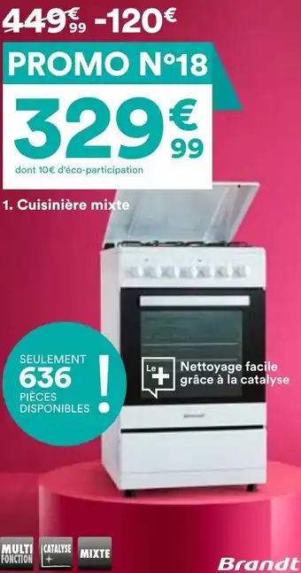 Cuisinière mixte