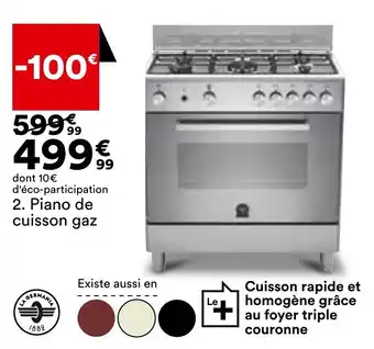 Piano de cuisson gaz