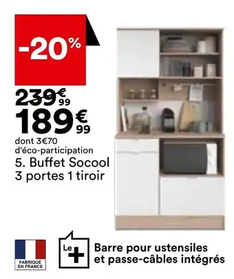 BUT Buffet socool 3 portes 1 tiroir offre