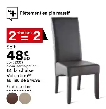 La chaise valentino