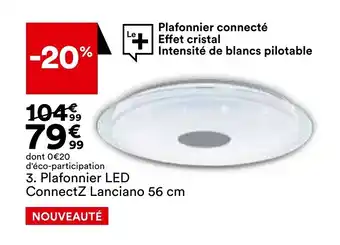 BUT Plafonnier LED connectZ lancianp offre