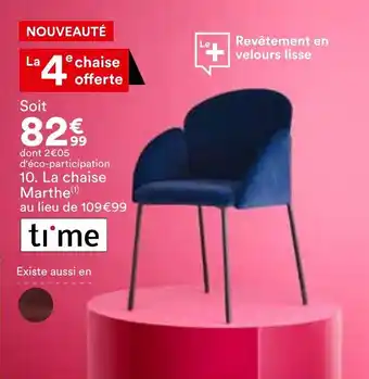 BUT La chaise marthe offre