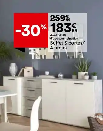 Buffet 3 portes/ 4 tiroirs