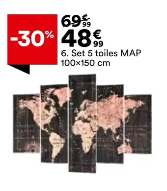 BUT Set 5 toiles MAP offre