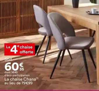 BUT La chaise chana offre