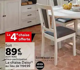 BUT La chaise daisy offre