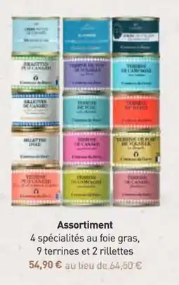 Comtesse du Barry Assortiment 4 spécialités au foie gras, 9 terrines et 2 rillettes offre