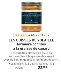 Comtesse du Barry Contesse du barry les cuisses de volaille fermière confites offre
