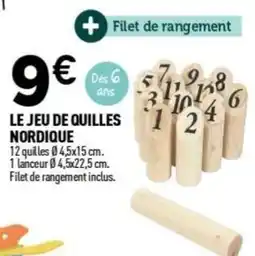 Centrakor LE JEU DE QUILLES NORDIQUE offre