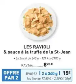Comtesse du Barry LES RAVIOLI & sauce à la truffe de la St-Jean offre