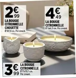 Centrakor LA BOUGIE CITRONNELLE CHOUETTE offre