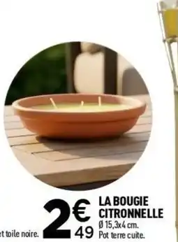 Centrakor LA BOUGIE CITRONNELLE offre