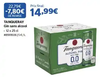 Costco Tanqueray Gin sans alcool offre