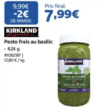 Costco KIRKLAND Pesto frais au basilic offre