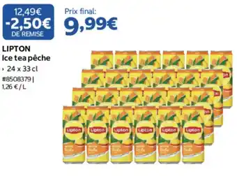 Costco LIPTON Ice tea pêche offre