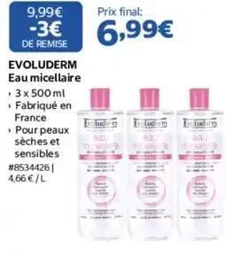 Costco EVOLUDERM Eau micellaire offre