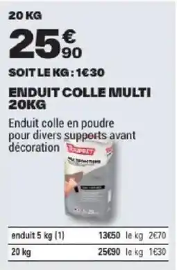 Brico Dépôt ROUPRET ENDUIT COLLE MULTI offre