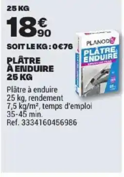 Brico Dépôt PLANODI Plâtre à enduire offre