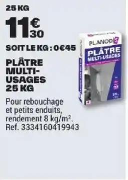 Brico Dépôt PLANODIS PLÂTRE MULTI-USAGES offre