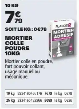 Brico Dépôt PLANOD MORTIER ADHÉSIF offre